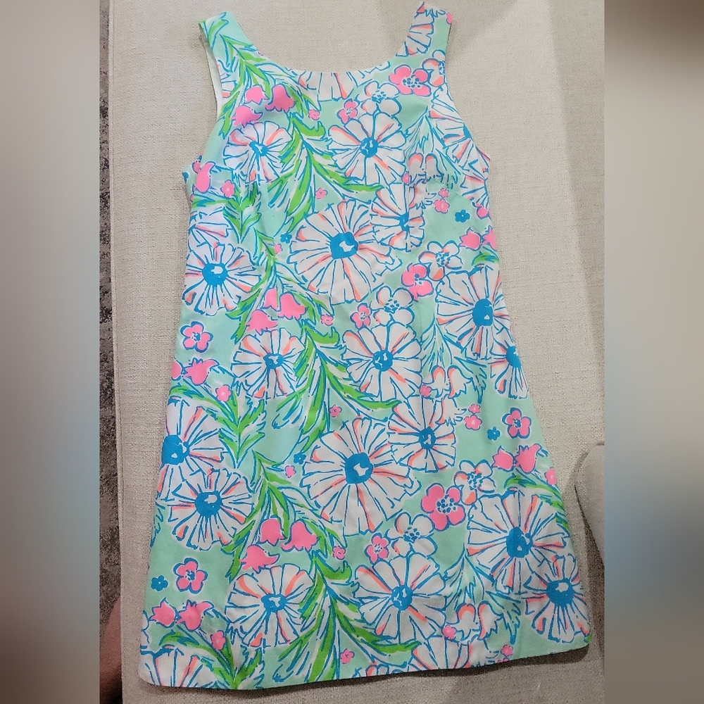 Lily Pulitzer Splish Splash Delia Dress Size 12 Floral No Bows